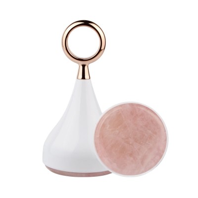 Cooling Ice Sphere Rose Quartz Jade Ice Globes Eye Lift Roller Massage Beauty Tool,Ice Globe Facial Massager