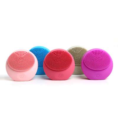 China factory custom waterproof silicone facial cleansing brush electric new arrival private label mini silicone face brush